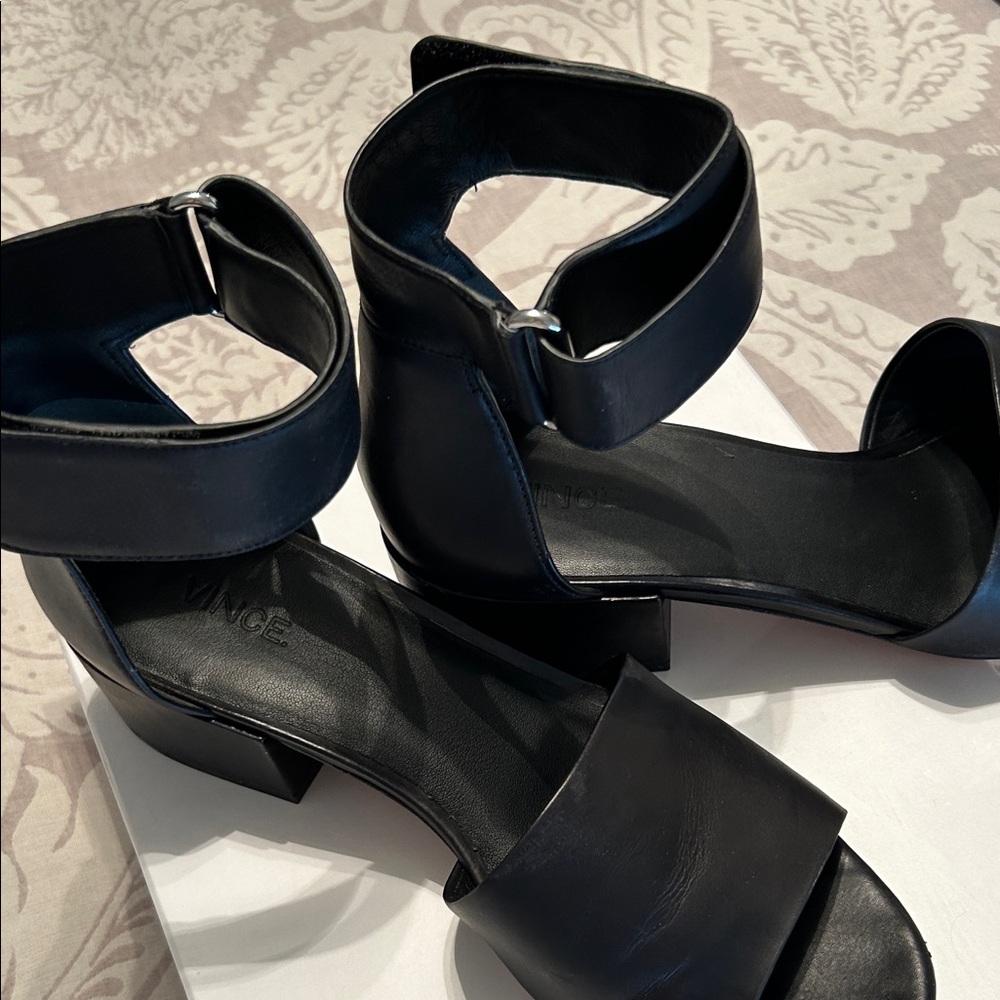 Vince Women's Black Ankle Strap Heels/Sandals - Picture 5 of 7